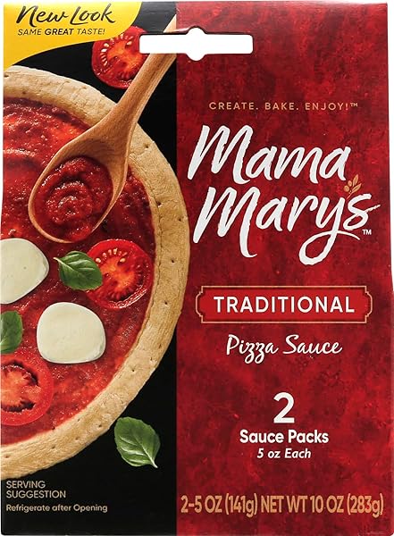 MAMA MARY’S ORIGINAL PIZZA SAUCE POUCH, 2 COUNT