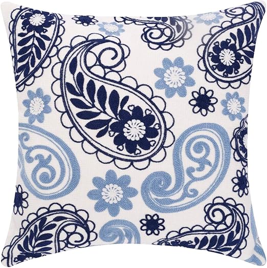Amazon Com Baibu Embroidered Throw Pillows Covers Decorative