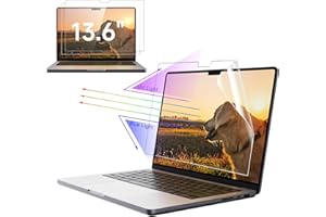 IPROKKO 2 Pack Anti Blue Light Screen Protector for MacBook Air 13.6 Inch 2022 (M2, A2681), Anti Glare Matte Light UV Blocker