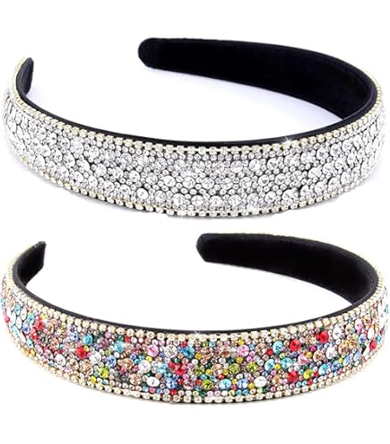 Amazon.com : Waydress 4 Pieces Rhinestone Headband for women  display picture 3