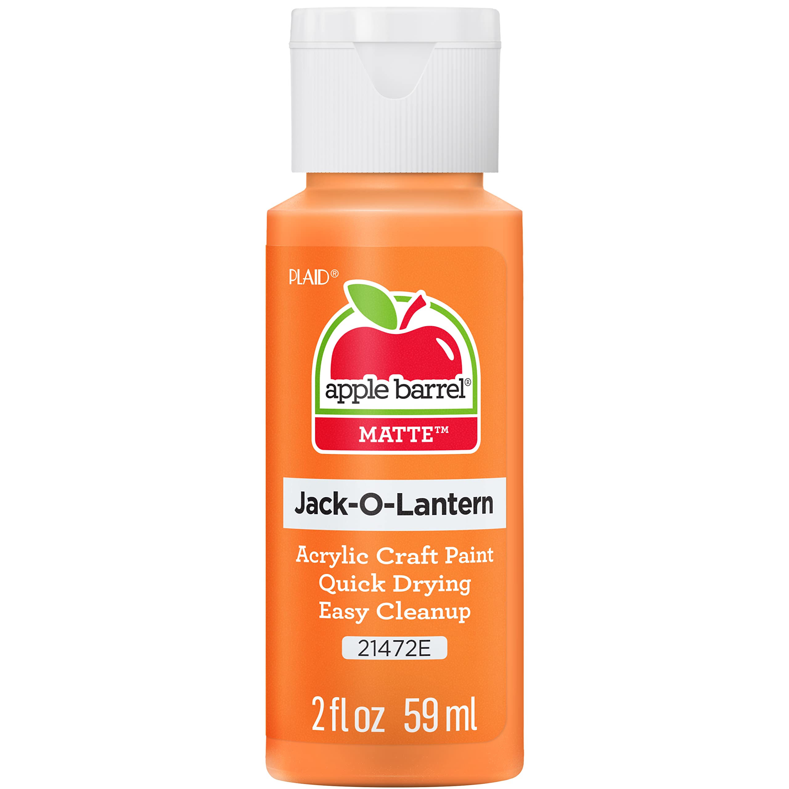Photo 1 of Apple Barrel Acrylic Paint in Assorted Colors (2 oz), 21472, Jack-O-Lantern