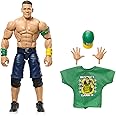 Mattel WWE Elite Collection Top Picks Action Figure & Accessories Set, John Cena 6-inch Collectible with Swappable Hands, Ring Gear & 25 Articulation Points