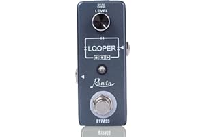 Rowin Looper Guitar Pedal Unlimited Overdubs 10 Minutes of Looping With USB to Import and Export Loop
