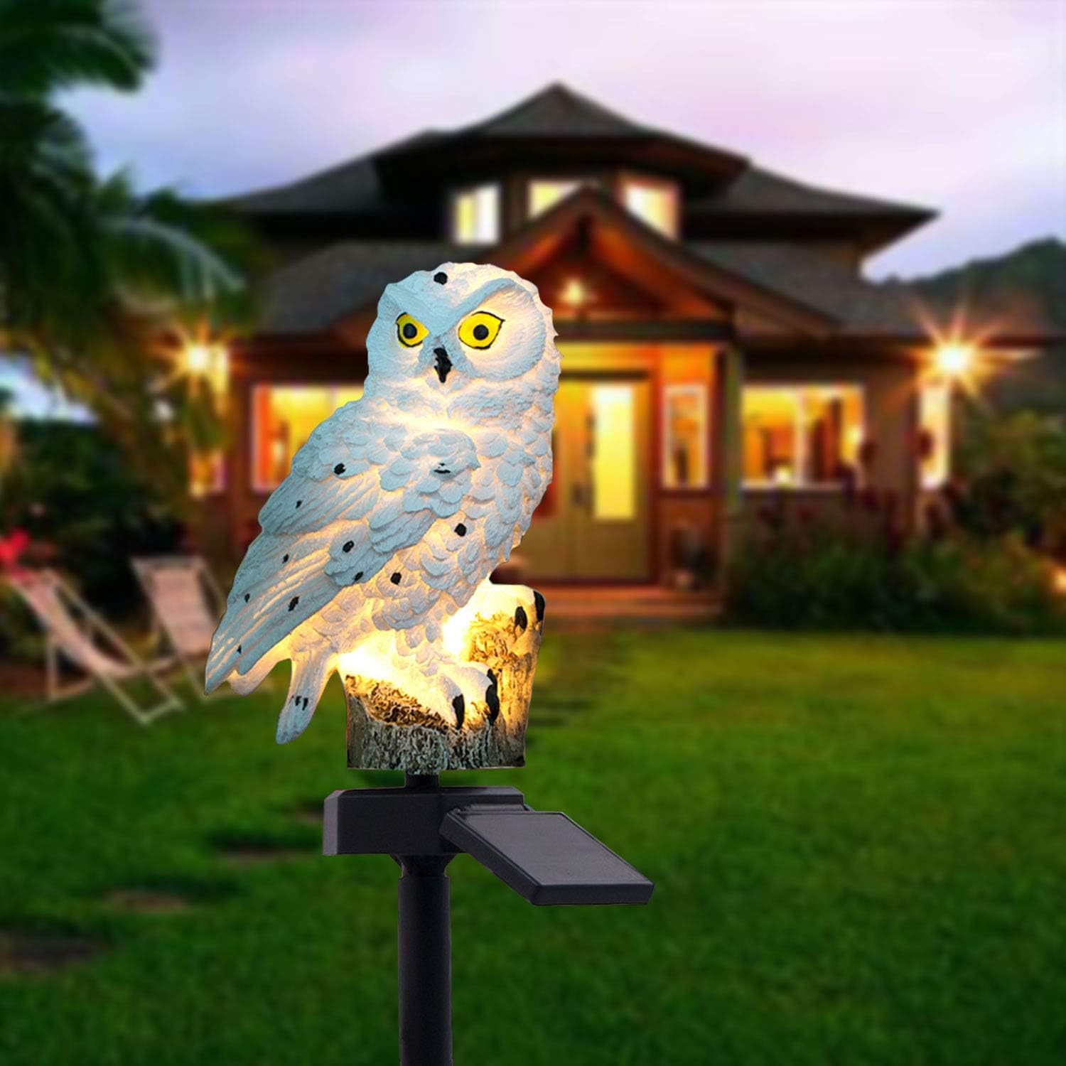 Solar Light Owl Shape Light, LED Garden Lights Solar Night Lights