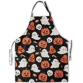 Seasonal Holiday Farmhouse Apron Kitchen Cooking Apron with Pockets Adjustable Neck for Women Men Grill BBQ Baking