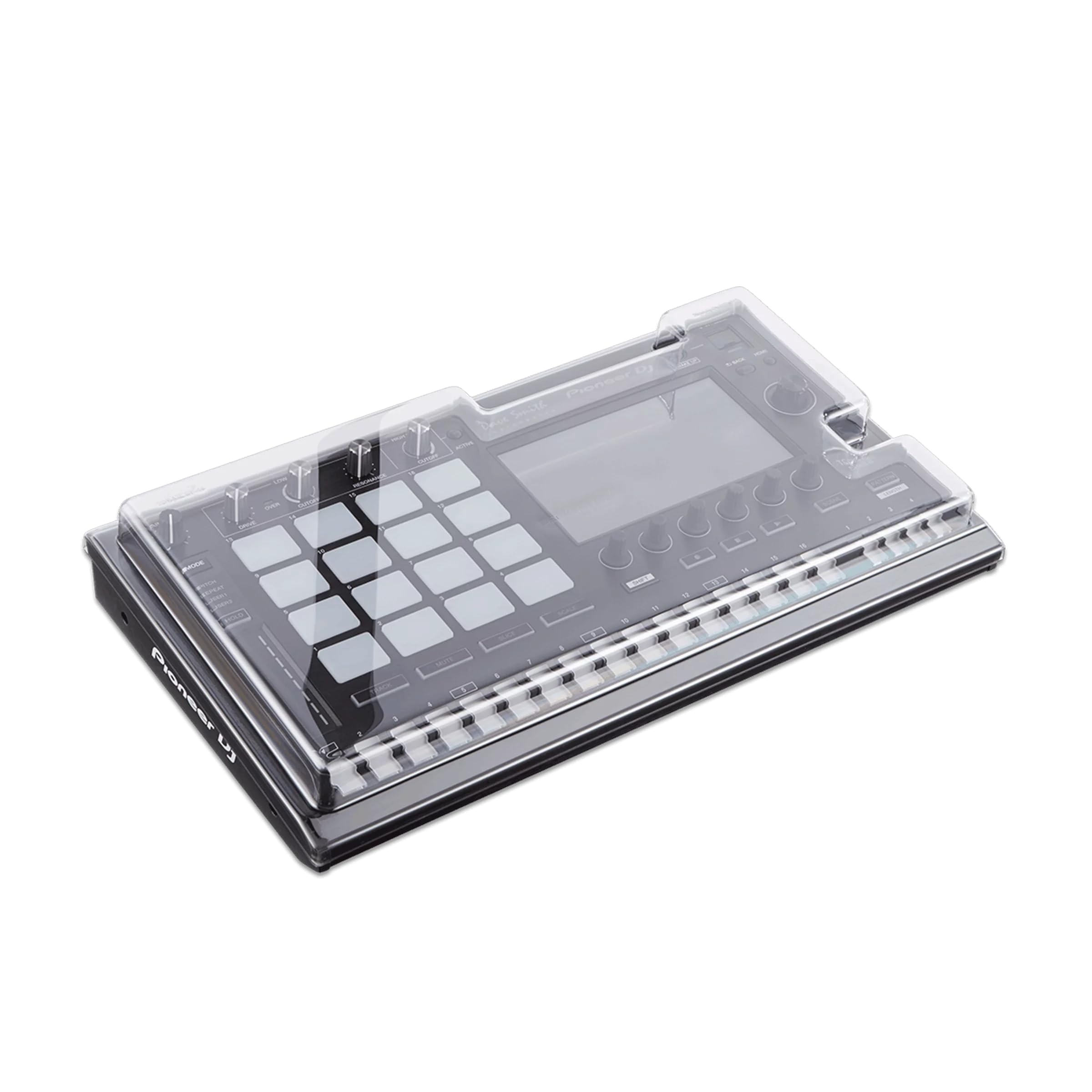 Decksaver Cover for Pioneer DJ Toraiz SP-16 - Super-Durable Polycarbonate Protective lid in Smoked Clear Colour, Made in The UK - The DJs' Choice for Unbeatable Protection