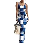 HTD Women Summer Sexy Maxi Bodycon Long Dress Casual Slip Dresses