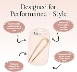 Kitsch French Hair Pin for Women Gold Zinc Alloy Anti-Rust 1pc view 4