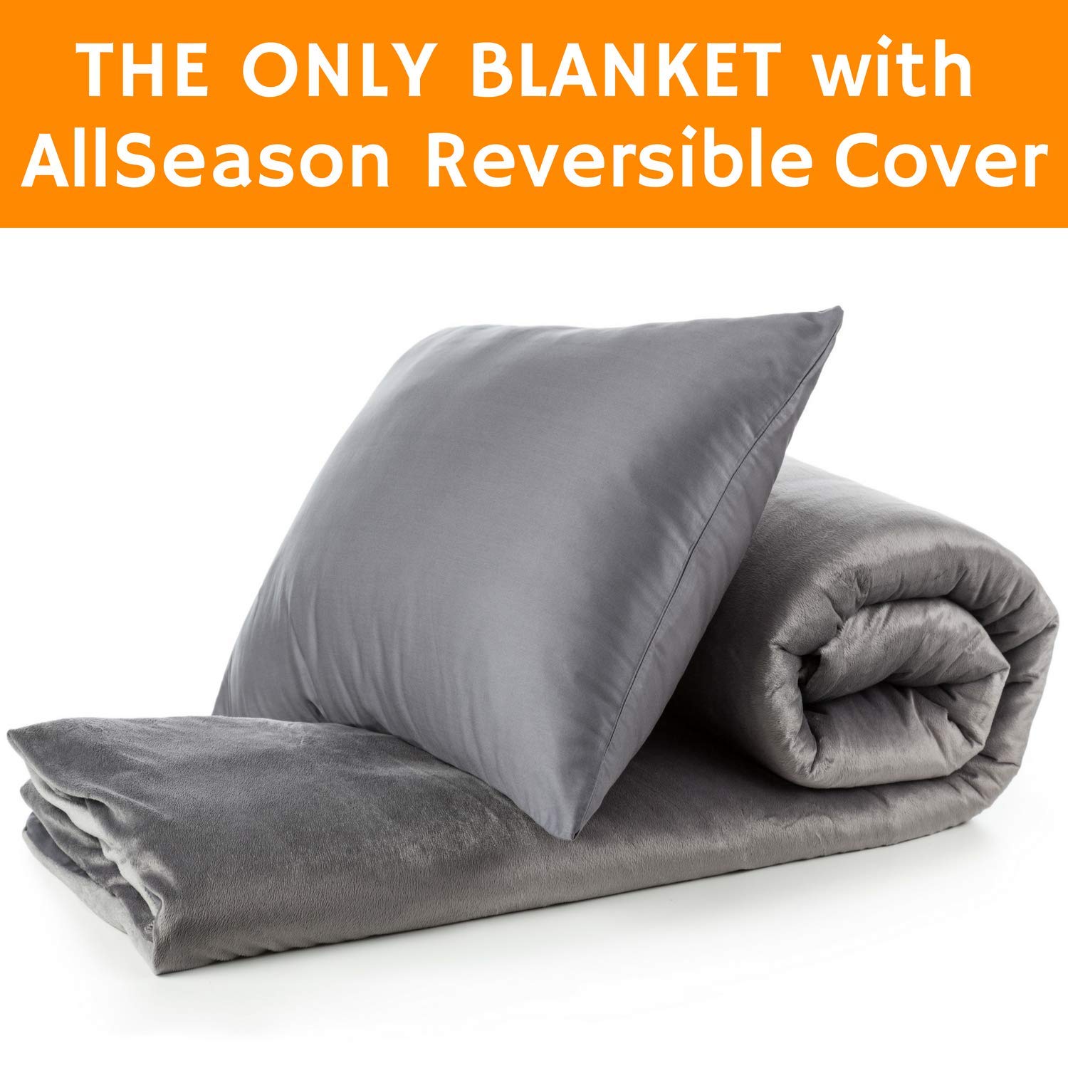 Snuggle Pro Weighted Blanket 15 lbs Heavy 48"x72" Twin Size for Adult