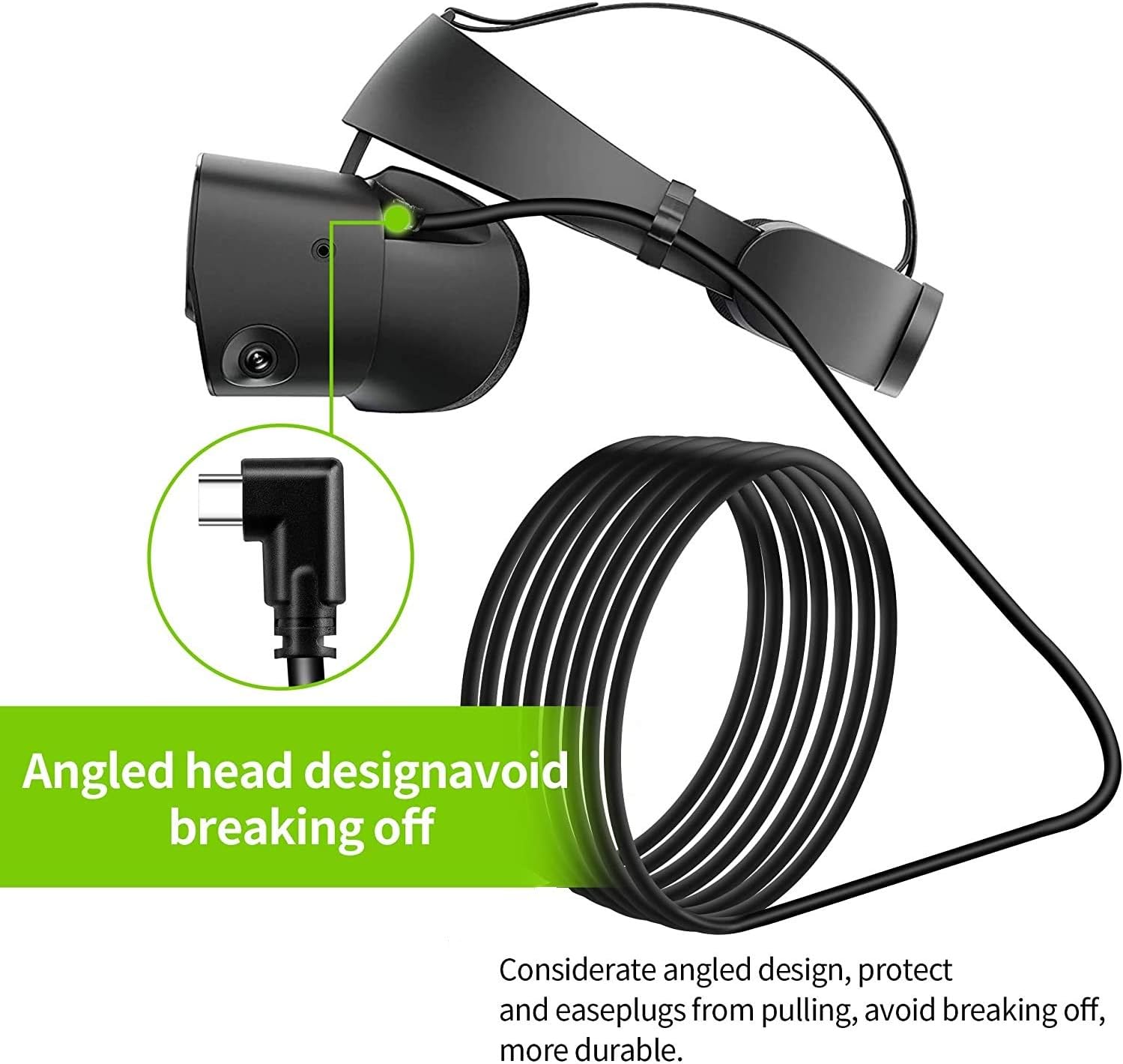 Quest Link Cable 16.4ft/5m, High Speed Data Transfer & Fast Charging