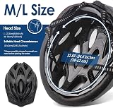 Victgoal Adults Bike Helmet with Magnetic Goggles Visor LED Rear Light Black-V view 7