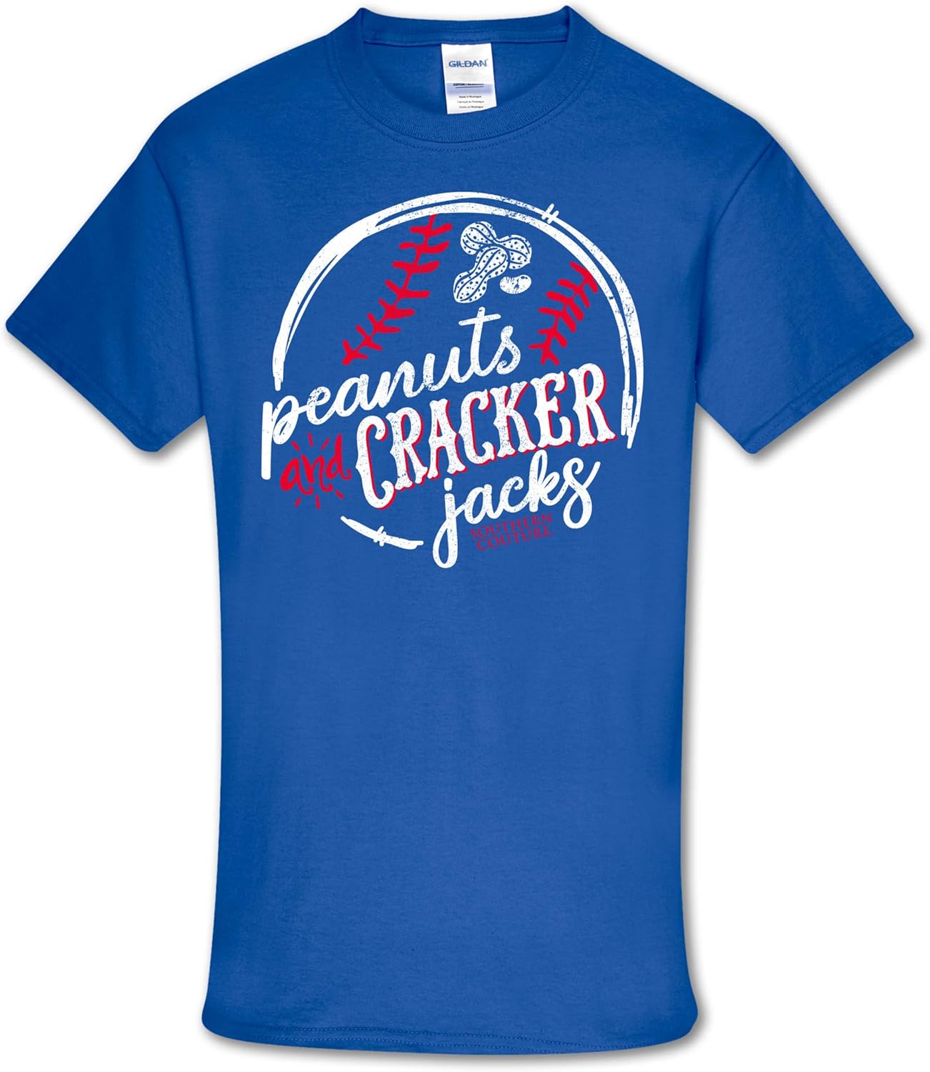 Peanuts and Cracker Jacks Royal Blue Cotton Fabric Fashion