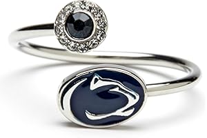 Stone Armory Nittany Lion Penn State Ring for Women - Penn State College Ring with Crystals - Hypoallergenic and Adjustable Sizes 5-12 - Penn State Gifts for Women