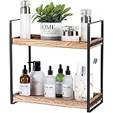 Giftacity Bathroom Counter Organizer and Storage - Kitchen Countertop Organizer for Bathroom Sink and Coffee Bar, 2-Tier Vanity Counter Tray Shelf for Restroom Decor
