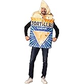 Rasta Imposta Tortilla Chips Bag Costume Corn Chip Snacks Food Mexican Taco Nachos Dress Up Cosplay Party Costumes, Adult One Size