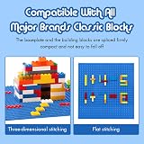 Lekebaby 6 Pack Large 10x10 Building Baseplates 32x32 Studs Blue view 5