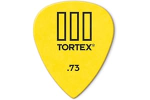 Jim Dunlop 462P.73 Tortex TIII, Yellow, 73mm, 12/Player's Pack