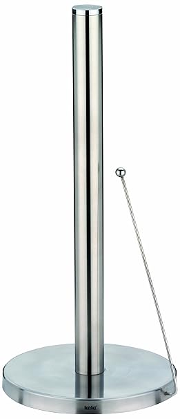 Kela 16920 Küchenrollenhalter, 33,5 cm Höhe, Edelstahl, Matt, Rollo