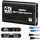 4K Audio Video Capture Card, USB 3.0 HDMI Video