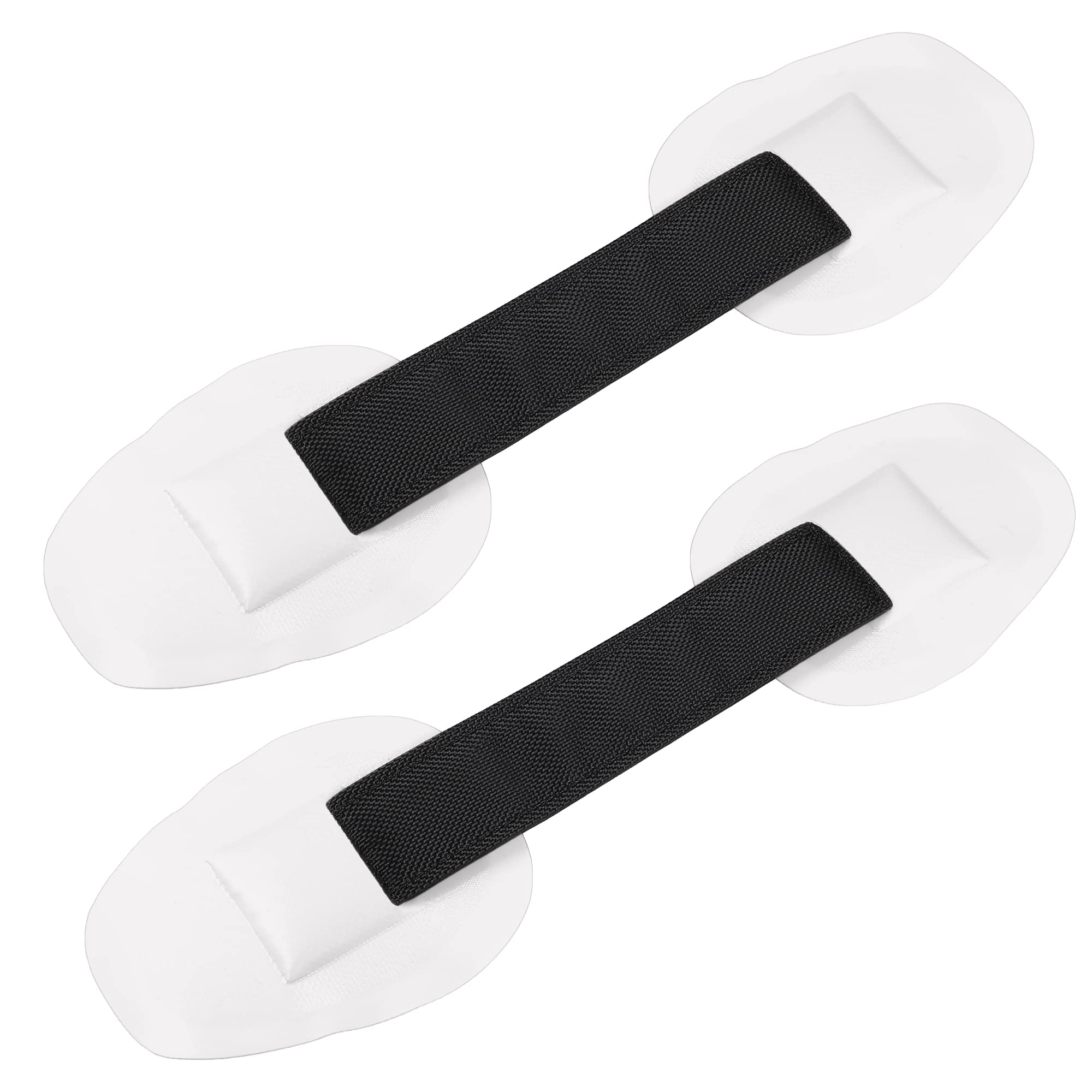 X AUTOHAUX 2pcs Universal PVC Strap Handle Patches Carry Grab Handle White