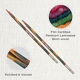 KnitPro Symfonie Interchangeable Circular Needles 5" 3.75mm Birch view 2