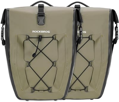 ROCKBROS 25L 32L Waterproof Bike Pannier Bag Rear Rack Bag Bicycle Bag