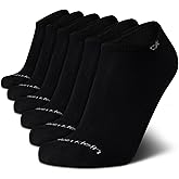 Calvin Klein Mens No Show Socks - 6 Pack Soft Cotton Blend Cushioned Athletic Low Cut Socks for Men for Sports and Running