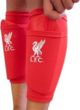Hy-Pro Liverpool F.C. Shin Pad with Sock Sleeve Youth Officially Licensed