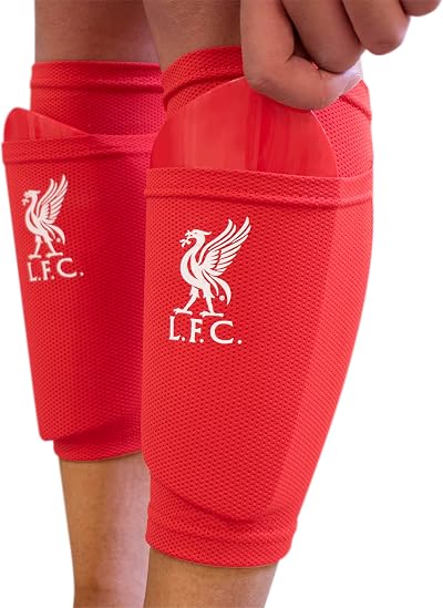 Hy-Pro Liverpool F.C. Shin Pad with Sock Sleeve Youth Officially Licensed