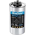 [2025 Updated] BlueStars 60+10 uF 60/10 MFD ±5% 370V/440 VAC Volts CBB65 Dual Run Circular Start Capacitor Replacement Part by Blue Stars - for AC Motor Run or Fan Start or Condenser Straight