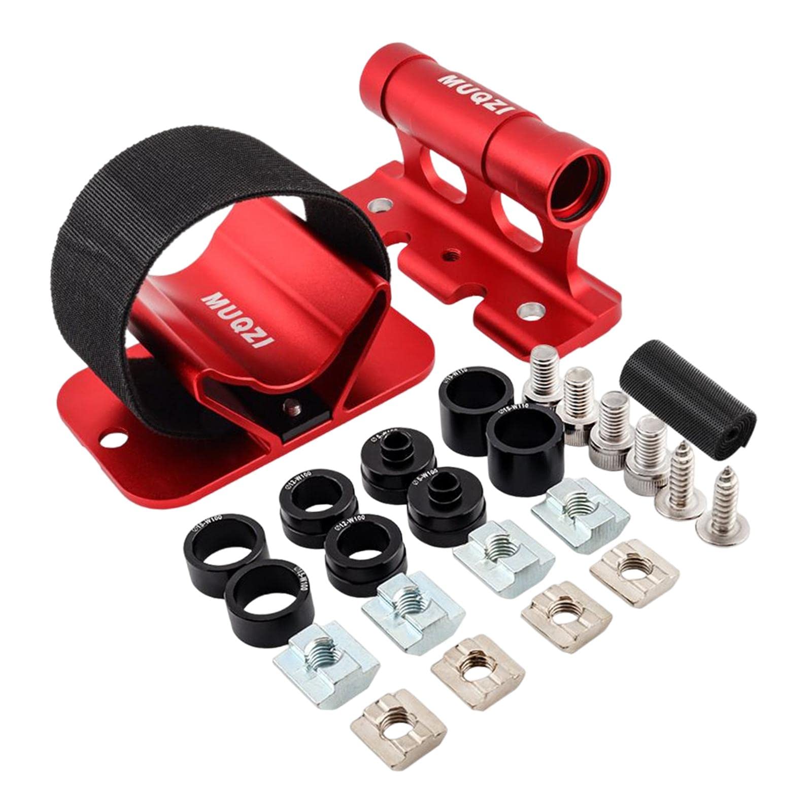 Photo 1 of Fancyes Bike Fork Mount Car Roof Rack Support Bike Stand Aluminum Alloy Accessories Quick Release Thru Axle Carrier Bicycle Front Fork Fixed Clip, Red