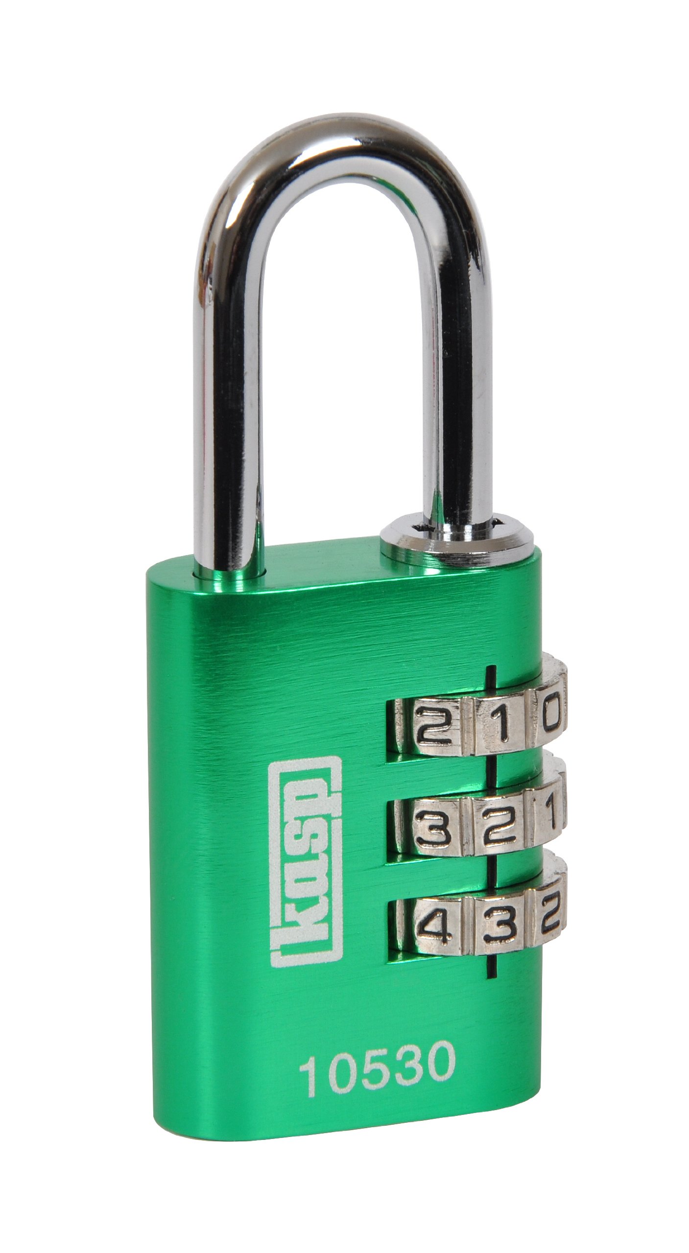 Kasp K10530GRED 105 Series Aluminium Combination Padlock - Green