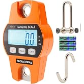 Digital Hanging Scale 660 LB 300 KG - Professional Heavy Duty Waterproof Fish Scale - Portable Durable Crane Scale for Luggage Weight Suitcase Hunting Farm Bike Bow Fish Weight Fishing Scale