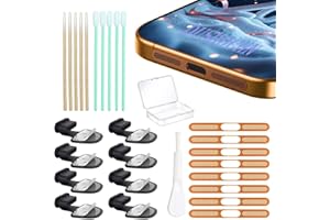 [8-Pack] USB C Dust Plug, Charging Port Cover with Anti-Lost Strap, with Speaker Dust Cover Compatible with iPhone 15/15 Pro/