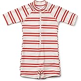 Boys One Piece Swimsuit Whale Dolphin Bathing Suit Zipper Rash Guard Kid Short Sleeve Swimwear Shark Beach Wear UPF50+