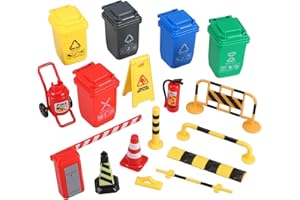 Garneck Mini Road Sign Toy with Realistic Playing Experience and Sturdy Plastic Construction for Parties Or