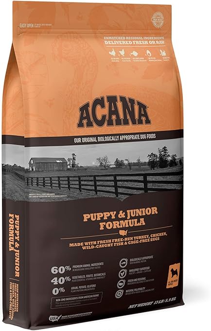 acana heritage puppy & junior dog food