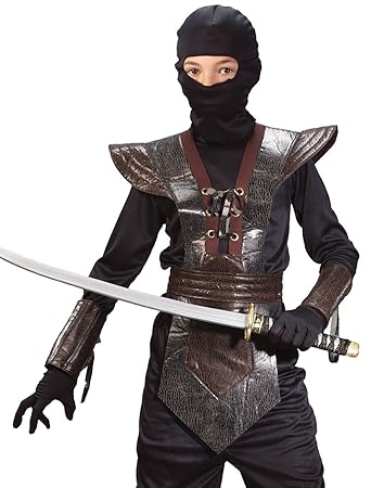 Leather Ninja Fighter Costume - Medium