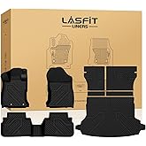LASFIT Floor Mats & Cargo Mats Fits for Subaru Forester 2019-2024, All Weather TPE Custom Fit Easy Clean Durable Floor Liners for Forester 2019 2020 2021 2022 2023 2024 Car Mats & Trunk Liner, Black