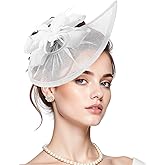 Fascinators Hats for Women Kentucky Hat Derby Tea Party 2026 Pillow Top for Wedding Cocktail Headwear