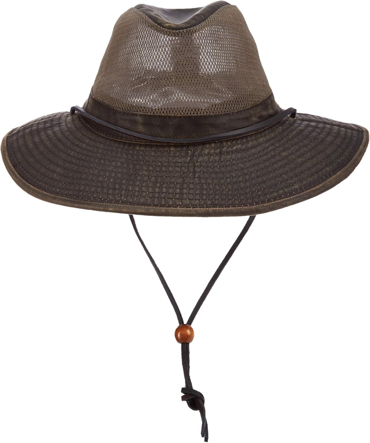 Dorfman Pacific Co. Men's Weathered Cotton Big Brim with Mesh at  Men’s Clothing store