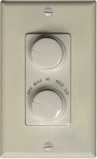 Amazon Com Nutone 79w Fan And Light Wall Control White Home Improvement