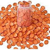 Alecono 𝟰𝟬𝟬𝙋𝙘𝙨 Silk Rose Petals, Faux Orange Flower Petals for Wedding Proposal Flower Girl Basket, Petals Bulk for Dinner Table Centerpieces Party Romantic Night Decoration