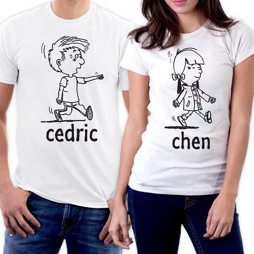 picontshirt Funny Matching Couple Lover Novelty T-Shirts