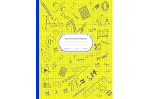 GRAPH PAPER NOTEBOOK 4 SQUARES TO ONE INCH: LARGER SIZE (8.5" X 11") Graphing paper for Maths, Engineering and Science studen
