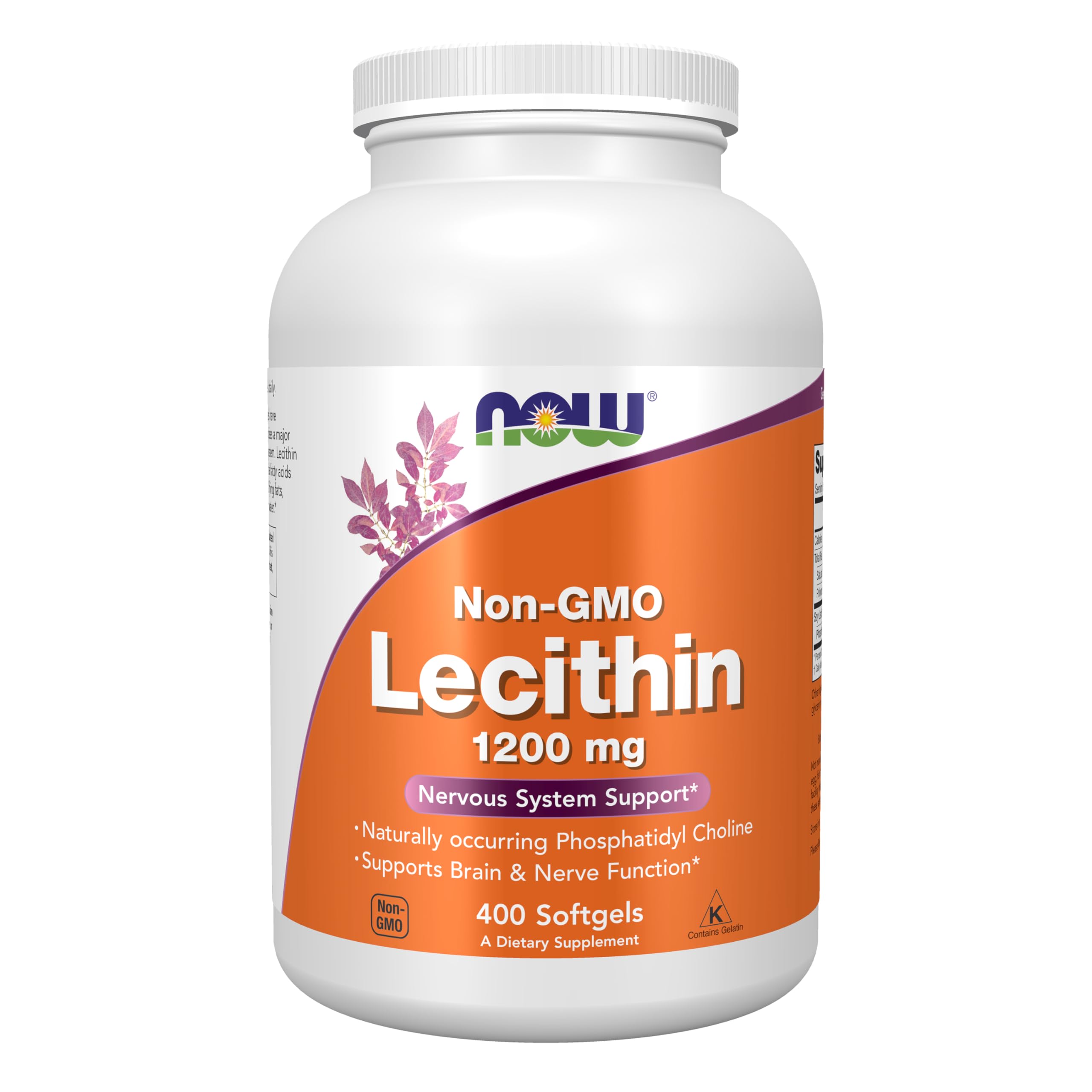 Photo 1 of ***Factory seal***
NOW Foods Supplements, Lecithin 1200 mg with naturally occurring Phosphatidyl Choline, 400 Softgels