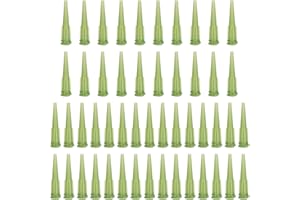 PATIKIL Blunt Tip Tapered Dispensing Needle 14G, 50 Pcs Plastic Tapered Pinhead Blunt End Liquid Dispenser Fill Needle for Re