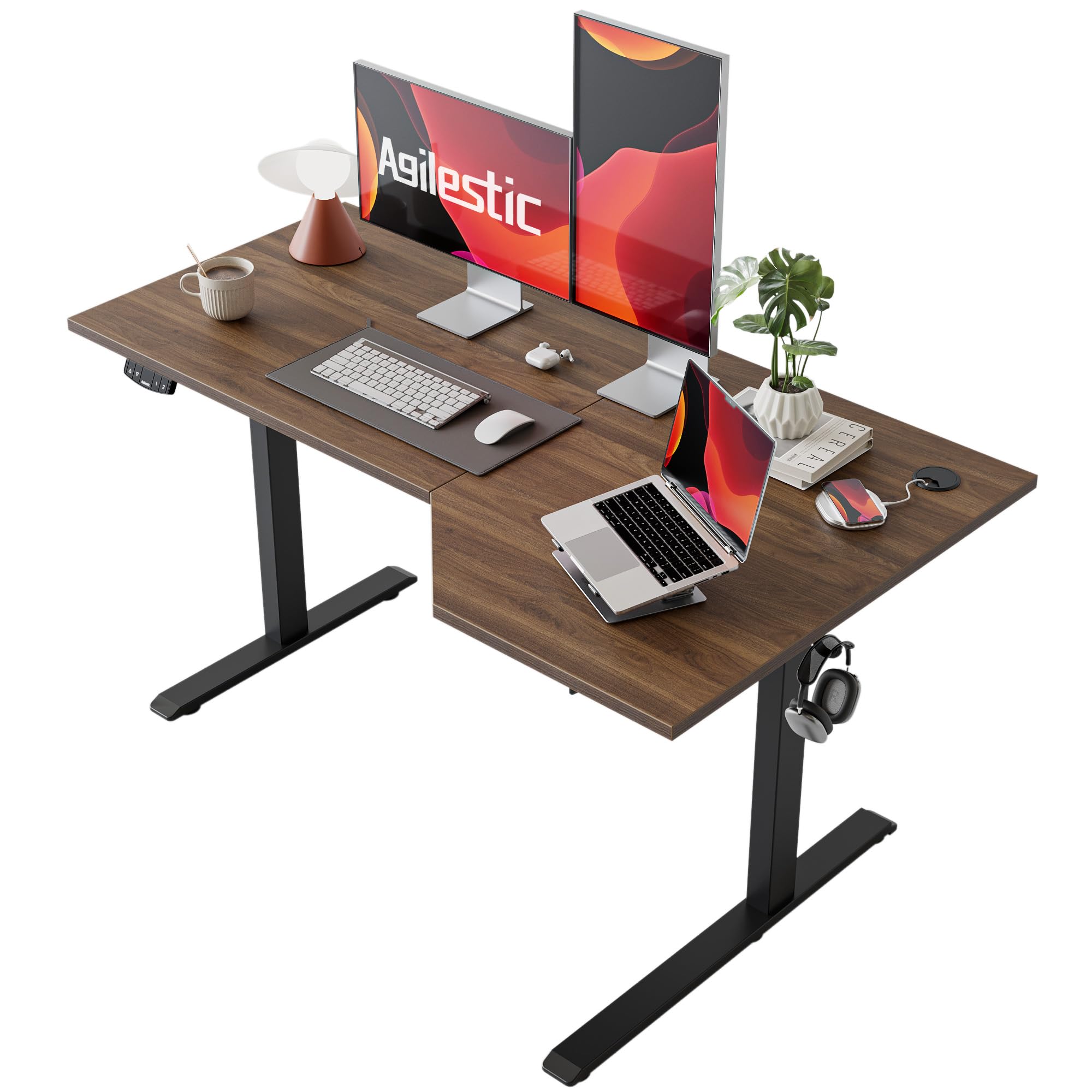 Agilestic Electric Standing Desk, L-Shaped 55
