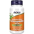 NOW Supplements, Ashwagandha (Withania somnifera) 450 mg (Standardized Extract) for Immune Support ,90 Veg Capsules