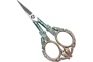 YOUGUOM Embroidery Scissors, Sharp Pointed Sewing Scissors for Craft Cross Stitch Needlework Artwork Knitting Threading Small